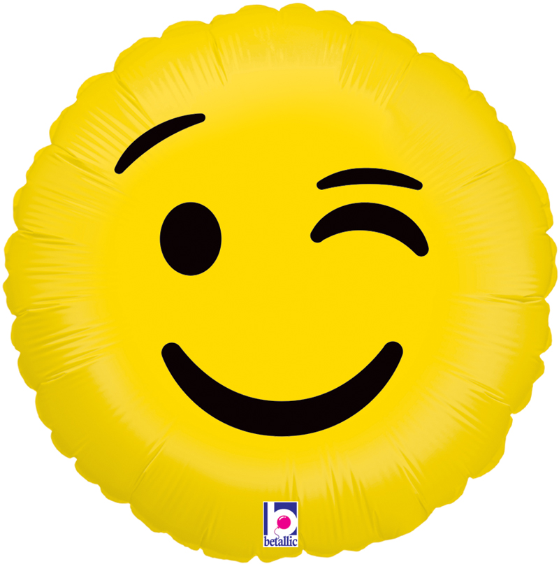 Emoji Wink - General 18" - Foil Balloons