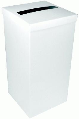 Wedding Post Box with Lid 24cm x 24cm x 49.5cm White - Accessories