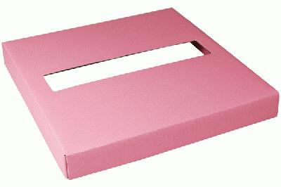 Wedding Post Box Lid 25cm x 25cm x 3cm Lt. Pink - Accessories