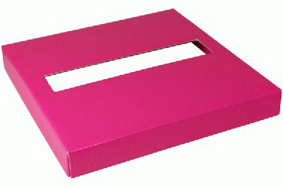 Wedding Post Box Lid 25cm x 25cm x 3cm Fuchsia - Accessories
