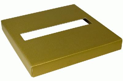 Wedding Post Box Lid 25cm x 25cm x 3cm Gold - Accessories