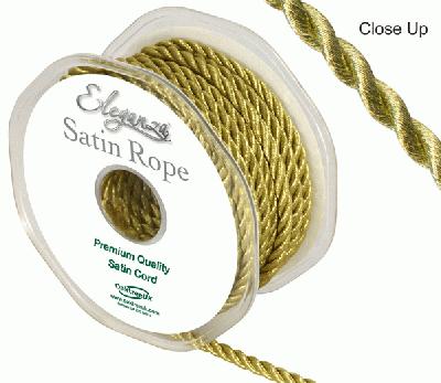 5.5mm Satin Rope Gold - Ribbons
