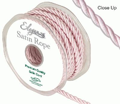 5.5mm Satin Rope Light Pink - Ribbons