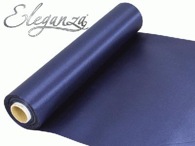 Satin Fabric 29cm x 20m - Navy Blue - Organza / Fabric