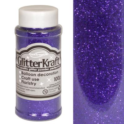 Glitter Kraft Fine Glitter 100g Bottle Purple No.36 - Craft