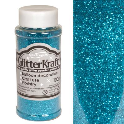 Glitter Kraft Fine Glitter 100g Bottle Turquoise No.55 - Craft