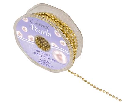 Eleganza Pearls 4mm x 10m Metallic Gold - Accessories