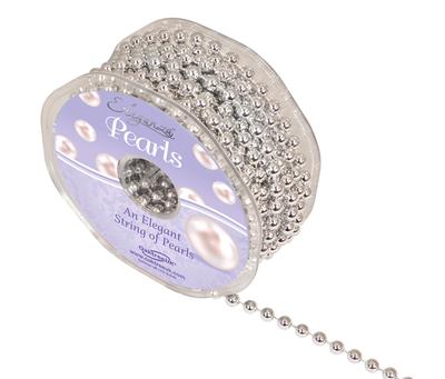 Eleganza Pearls 6mm x 10m Metallic Silver - Accessories