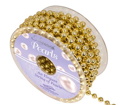 Eleganza Pearls 8mm x 10m Metallic Gold - Accessories