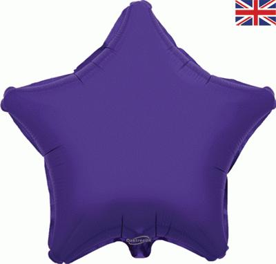 Purple Star Unpackaged - Foil Balloons