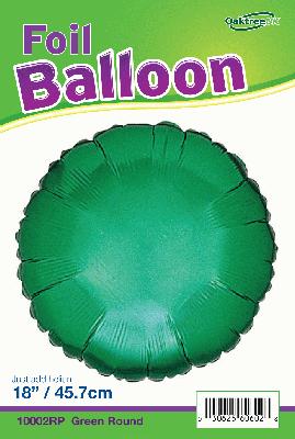 Oaktree 18inch Green Round Packaged - Foil Balloons