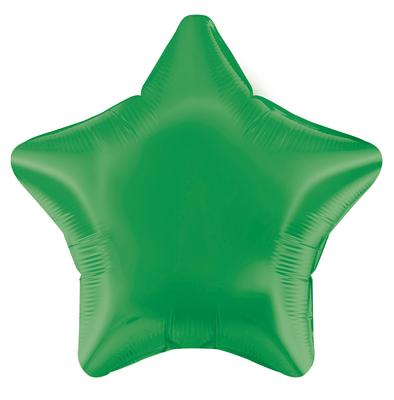 Oaktree 19inch Green Star Unpackaged - Foil Balloons
