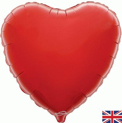 Oaktree 18inch Red Heart Unpackaged - Foil Balloons