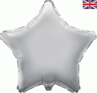 Silver Star Unpackaged - Foil Balloons