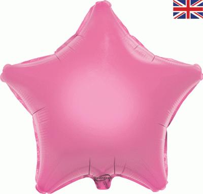 Pink Star Unpackaged - Foil Balloons