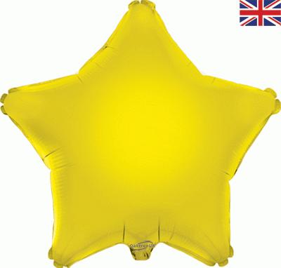 Yellow Star Unpackaged - Foil Balloons