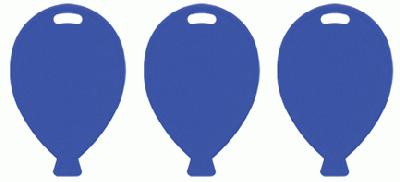Balloon Shape Weights - Blue x100pcs - Accessories