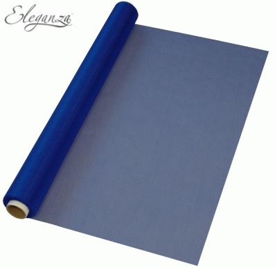 Eleganza Soft Sheer Organza 47cm x 10m No.19 Navy Blue - Organza / Fabric