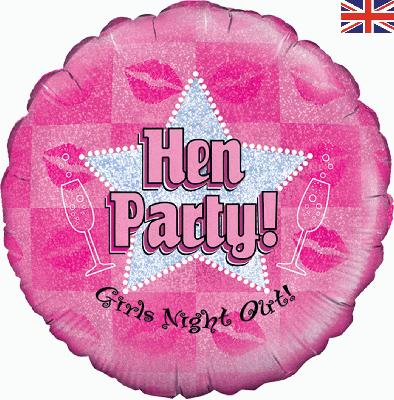 Hen Party Holographic - Foil Balloons