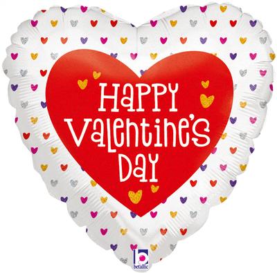 Betallic 18inch Valentine Mini Hearts Holographic - Seasonal
