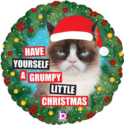 Betallic 18inch Grumpy Cat® Christmas Holographic - Seasonal