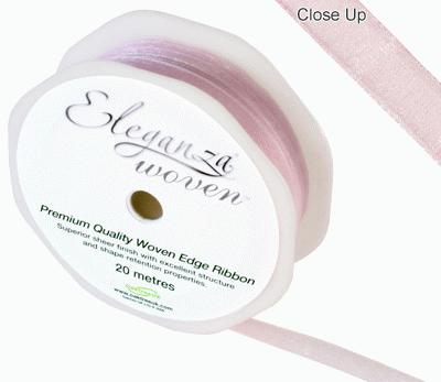 Woven Edge Ribbon 10mm x 20m Fashion Pink No.22 - Ribbons