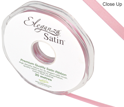 Eleganza Double Faced Satin 6mm x 20m Classic Pink No.07 - Ribbons