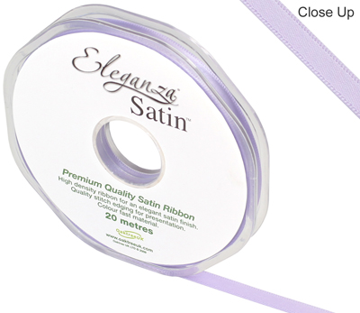 Eleganza Double Faced Satin 6mm x 20m Lavender No.45 - Ribbons