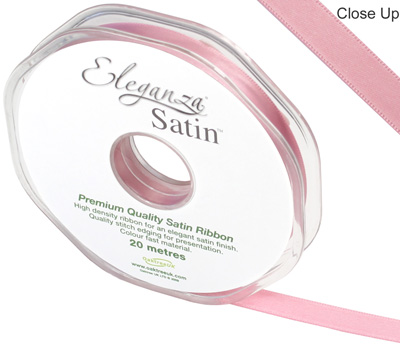 Eleganza Double Faced Satin 10mm x 20m Classic Pink No.07 - Ribbons