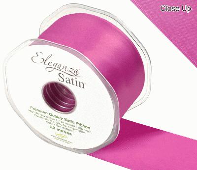 Eleganza Double Faced Satin 50mm x 20m Cerise No.29 - Ribbons