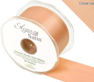 Eleganza Double Faced Satin 50mm x 20m Peach No.05 - Ribbons