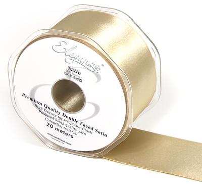 Eleganza Double Faced Satin 50mm x 20m Taupe No.03 - Ribbons