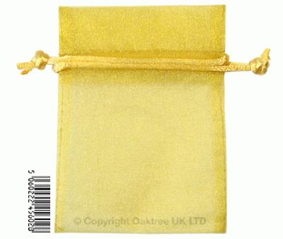 Eleganza bags 7cm x 10cm (10pcs) Gold No.35B - Gift Boxes / Bags