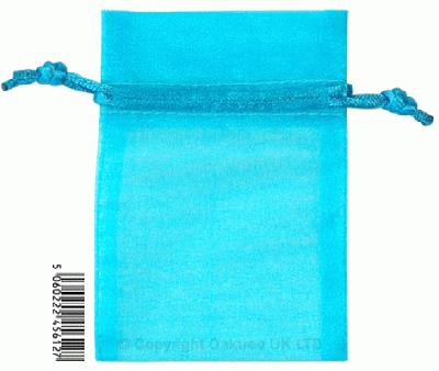 Eleganza bags 7cm x 10cm (10pcs) Turquoise No.55 - Gift Boxes / Bags