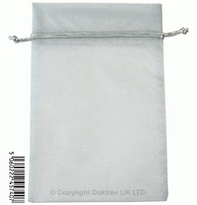 Eleganza bags 15cm x 22.5cm (10pcs) Silver No.24 - Gift Boxes / Bags