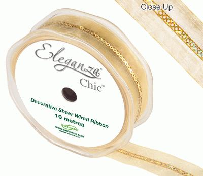 Eleganza Chic 25mm x 10m Gold No.35 - Ribbons