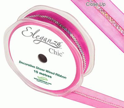 Eleganza Chic 25mm x 10m Fuchsia No.28 - Ribbons