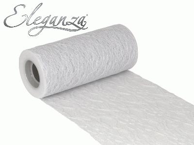 Eleganza Lace Netting 6” x 10m No.01 White - Organza / Fabric