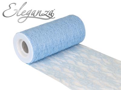 Eleganza Lace Netting 6"  x 10m No.25 Lt. Blue - Organza / Fabric
