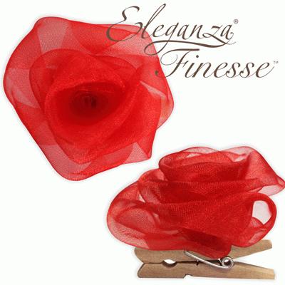Eleganza Finesse Clip Roses Red - Clearance
