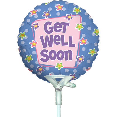 4inch Get Well Dots - Foil Balloons