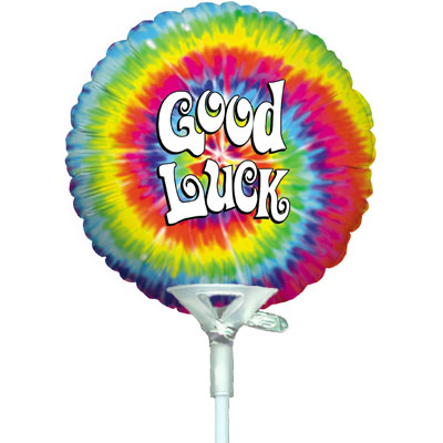 4inch Good Luck Tie Dyed - Foil Balloons