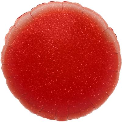 Oaktree 18inch Red Holographic Round Packaged - Foil Balloons