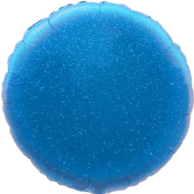 Oaktree 18inch Blue Holographic Round Packaged - Foil Balloons