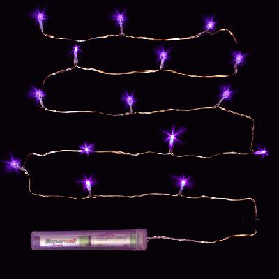 Décor Lites Submersible 15 Light Set Purple - L.E.D Lights