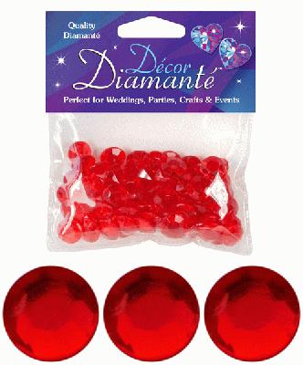 Décor Diamanté™ 12mm 28g bag, Red - Accessories