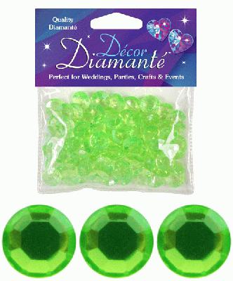 Décor Diamanté™ 12mm 28g bag, Lime - Accessories