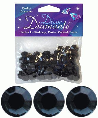 Décor Diamanté™ 12mm 28g bag, Black - Accessories