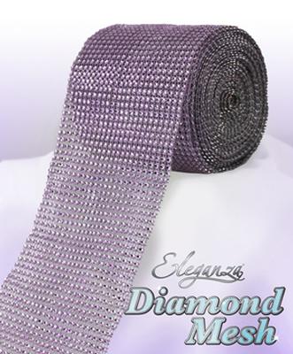 Eleganza Diamond Mesh 12cm x 9m Lavender No.45 - Accessories
