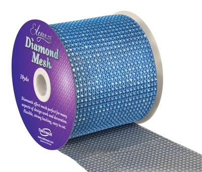 Eleganza Diamond Mesh 12cm x 9.1m Lt. Blue No.25 - Accessories